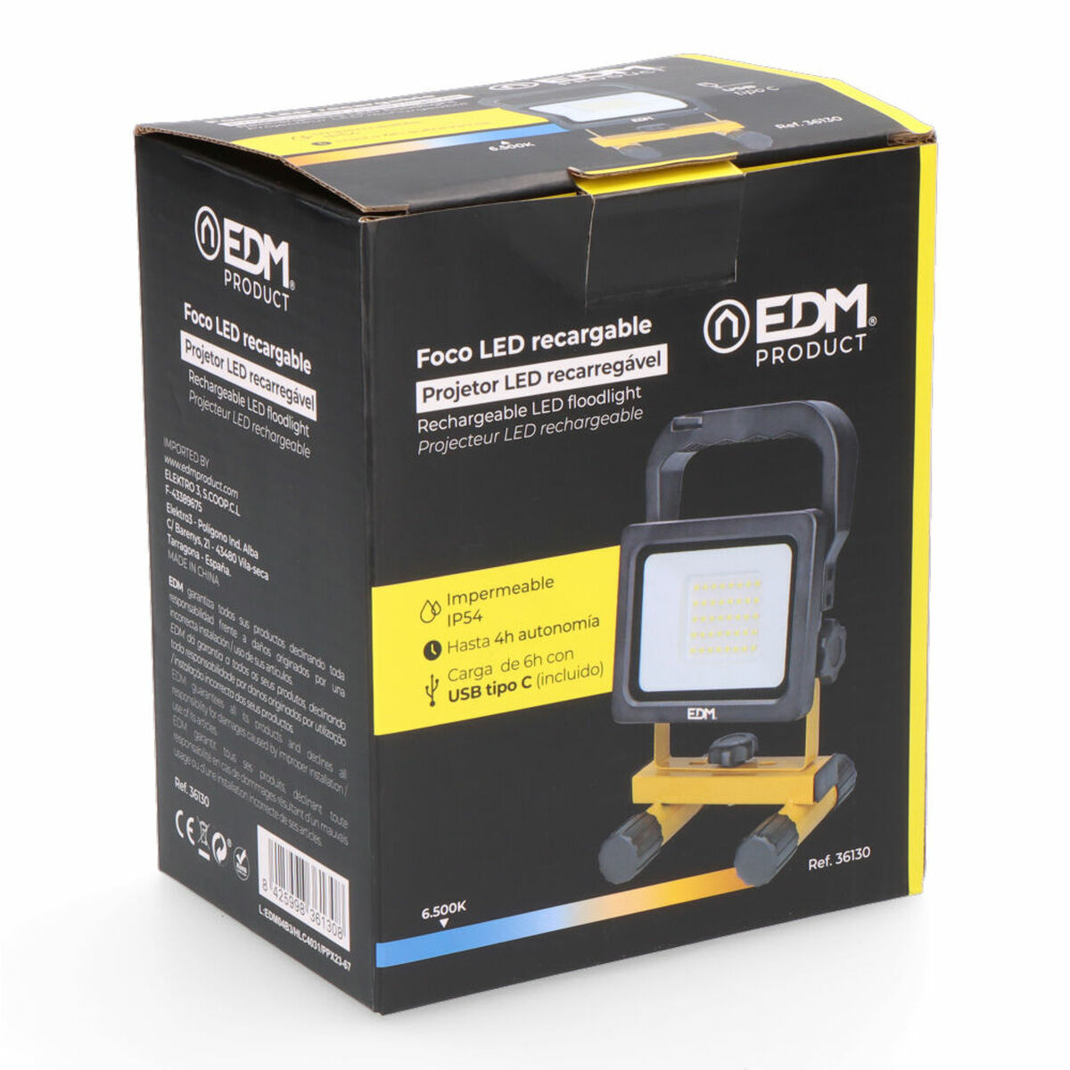 LED spotlight EDM 36130 20 W 6500 K 1000 Lm 2000 Lm Taaslaetav